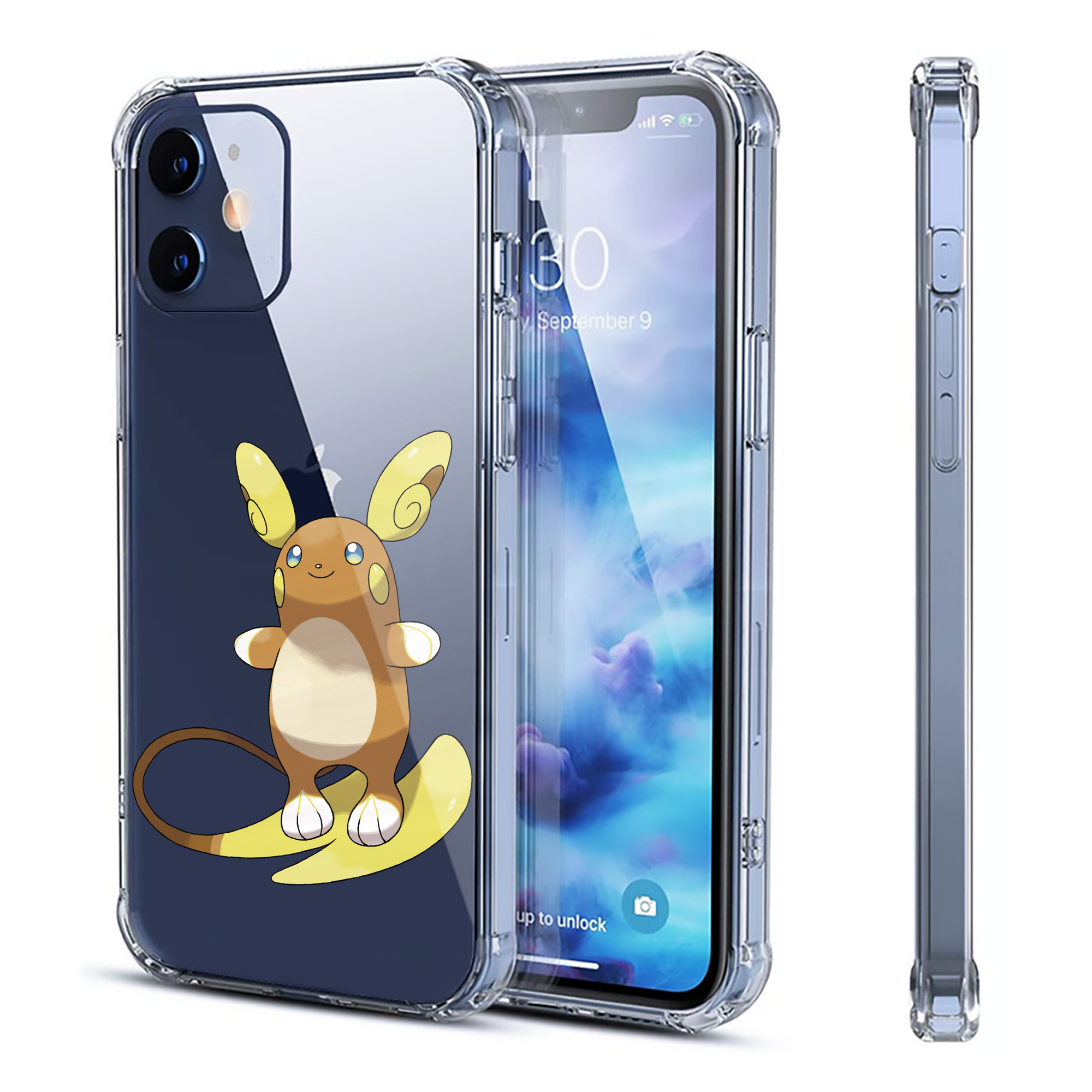 （画像用） ポケットモンスター Pokémon 【iPhone 12シリーズ対応】透明スマホケース（クリアソフトケース）